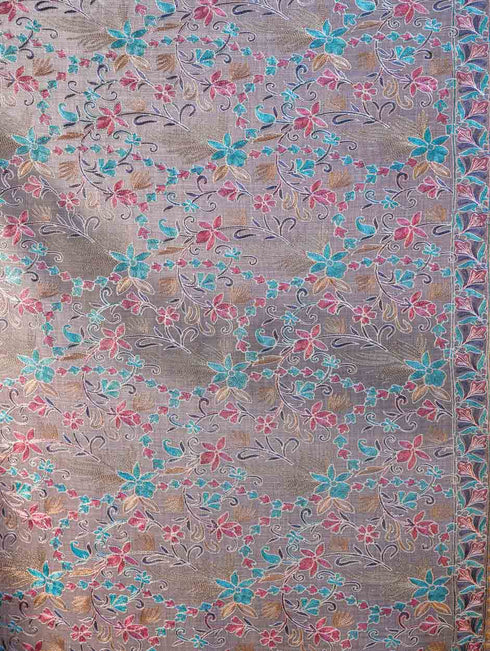 Women's Aari Embroidery Wool Shawl